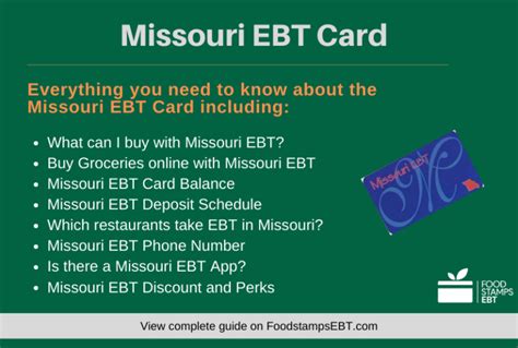 12 Ebt Phone Number Missouri: Essential Guide To Contacting Your Benefits Office