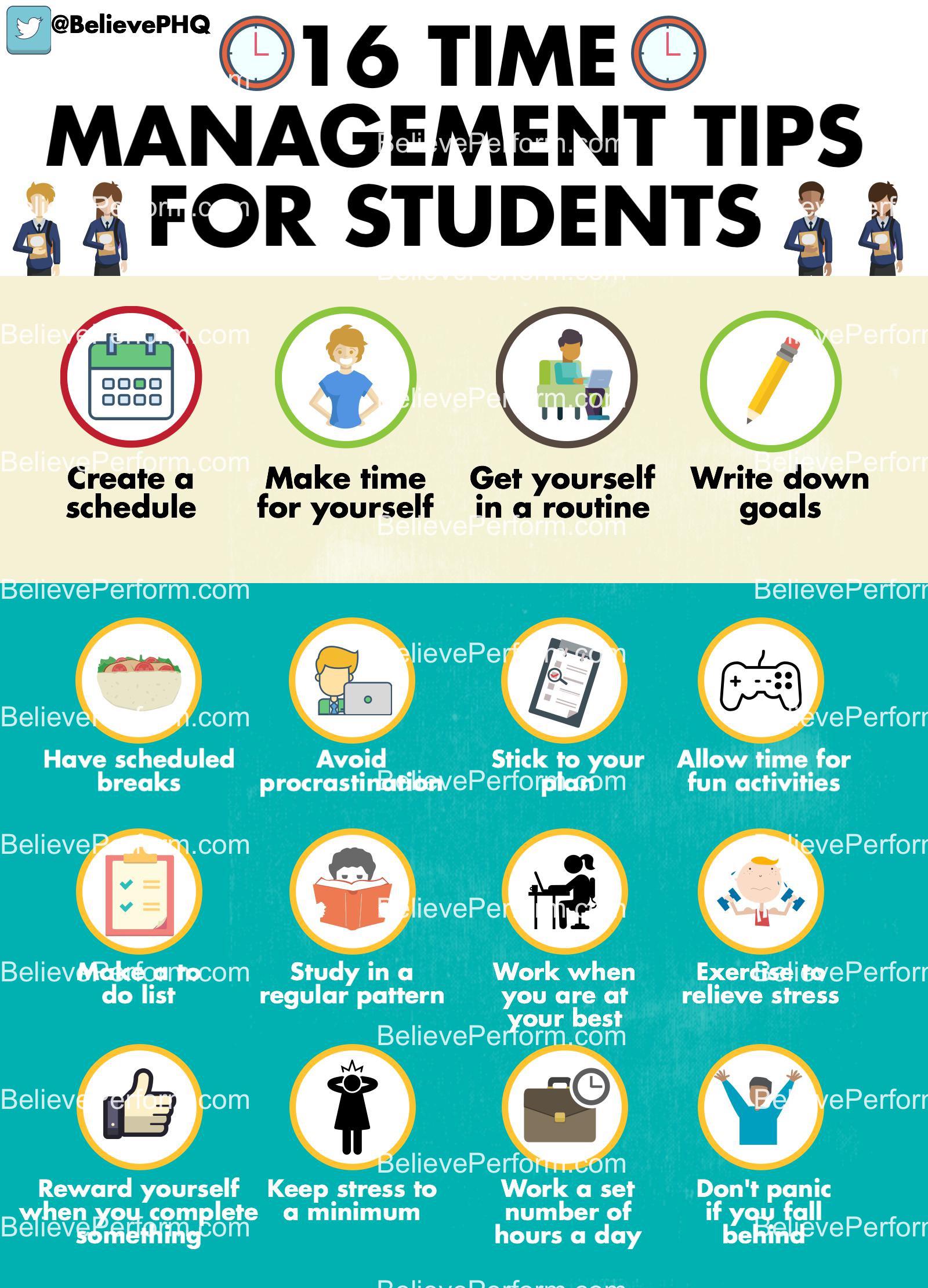 16 Time Management Tips For Students Believeperform The Uk S