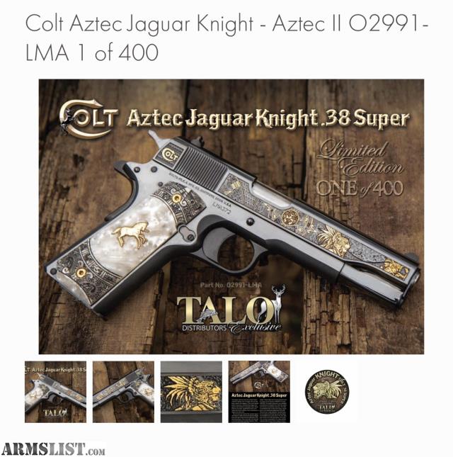 1911 Colt 38 Super Talo Aztec Empire O1911c 38Azt Abide Armory