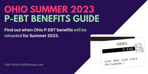 2023 Ohio Summer P Ebt Benefits Get 120 Per Child Ohio Food Stamps