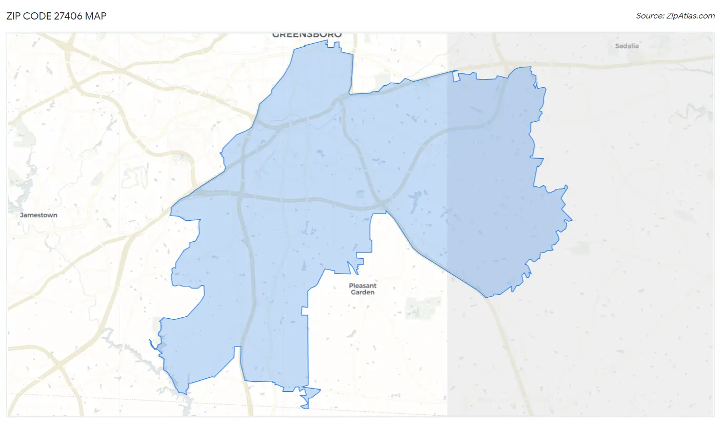 27406 Zip Code Greensboro Nc 2023 Zip Atlas