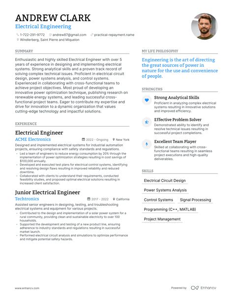 3 Successful Electrical Engineering Resume Examples And Writing Tips