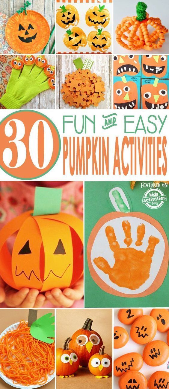 30 Easy Pumpkin Crafts For Kids Kids Activities Blog