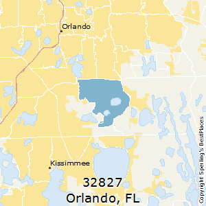 32827 Zip Code Map