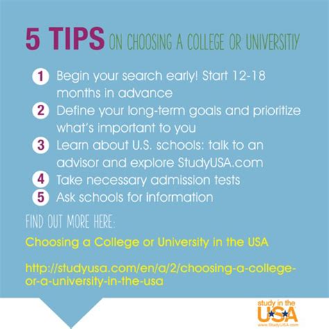 5 Tips On Choosing A College Or University