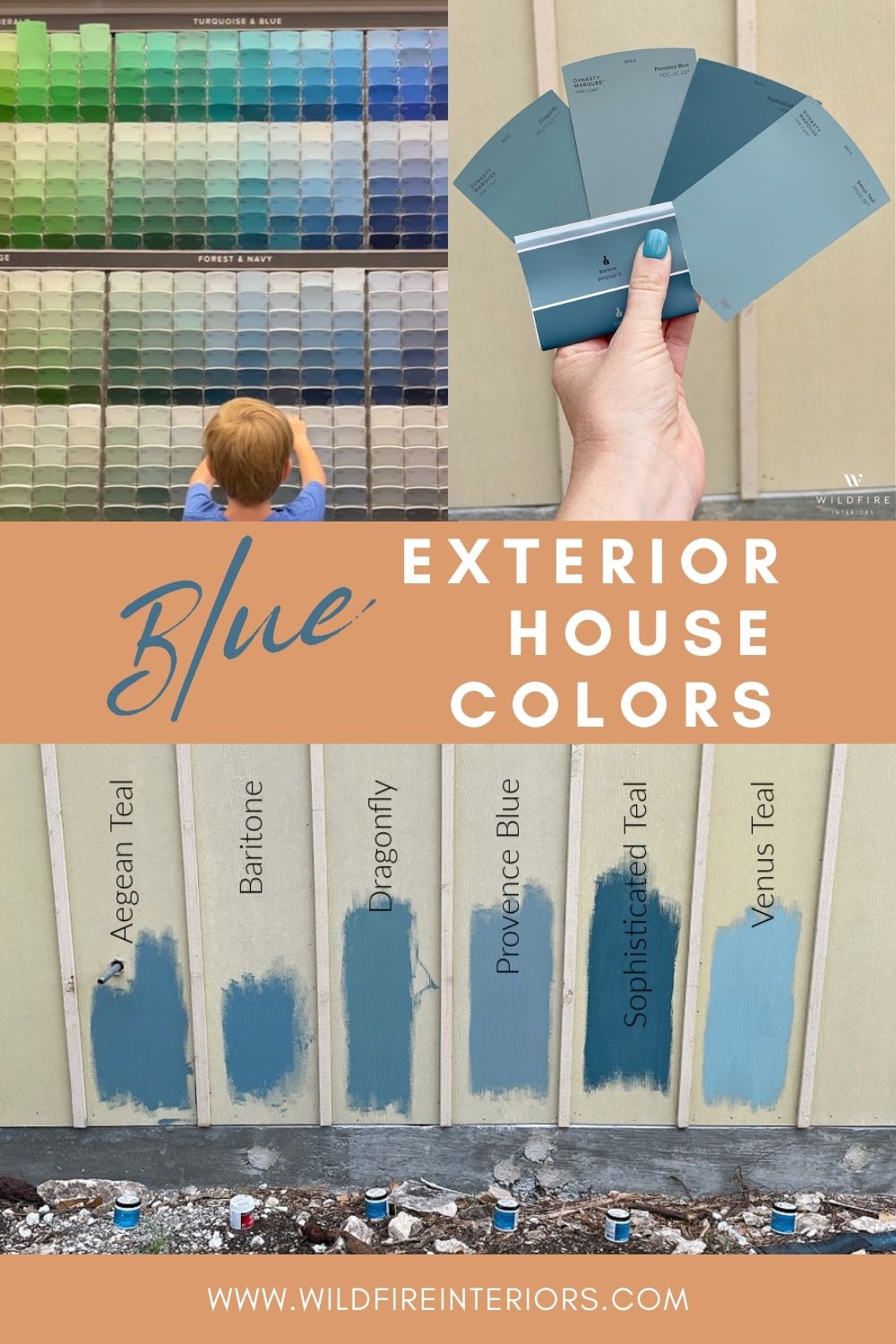 6 Blue Exterior House Colors And The Winner Wildfire Interiors