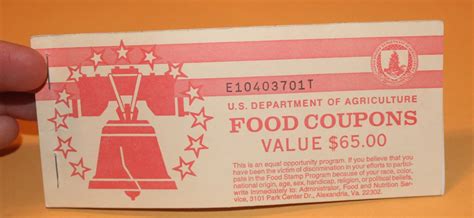 60 Incomplete Usda Food Stamp Coupon Book Free Shipping