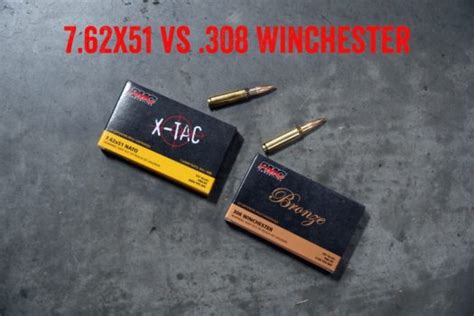 7 62X51 Vs 308 Winchester Comparison True Shot Ammo