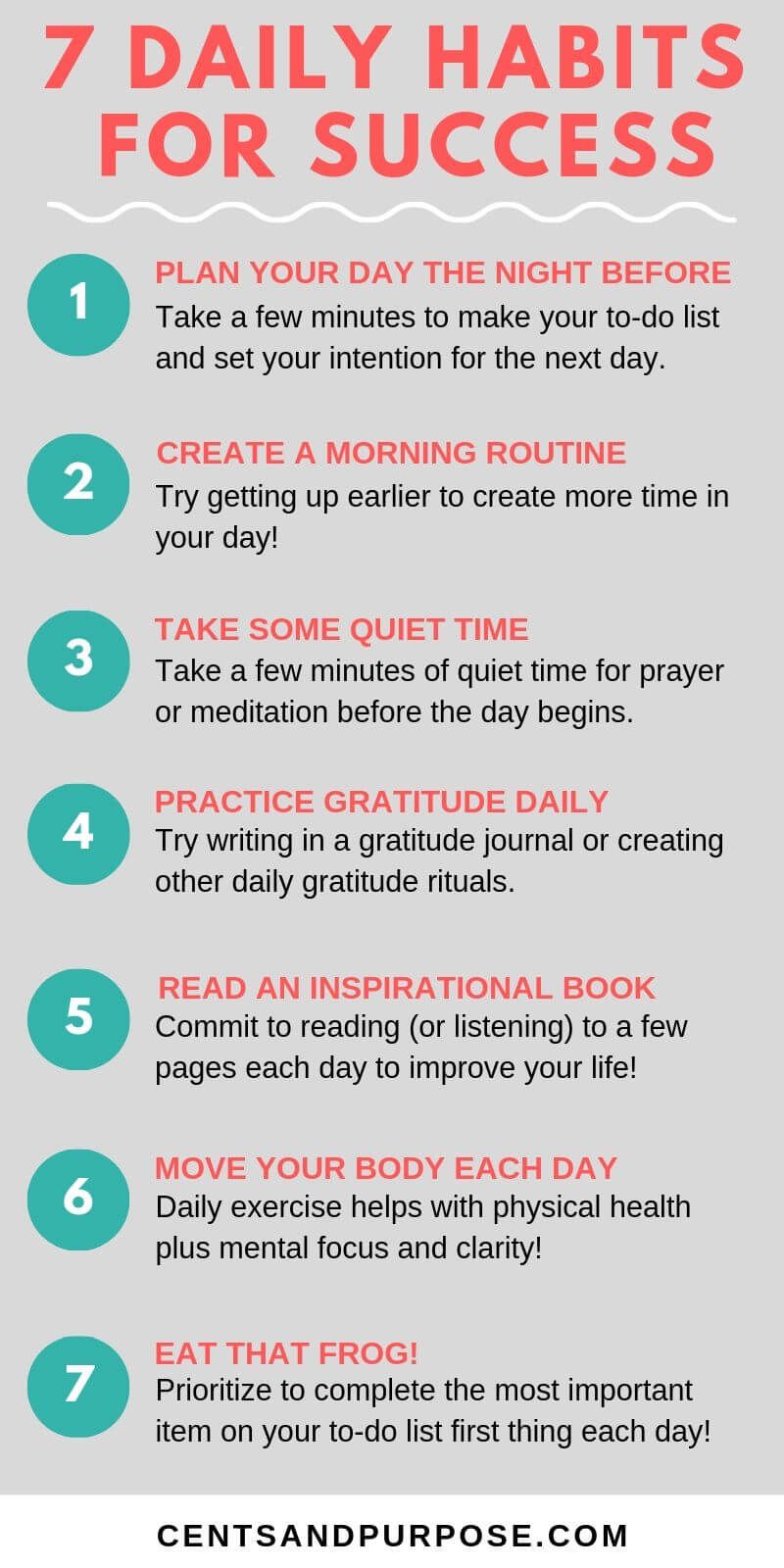 7 Habits You Need To Create To Have A Successful Day Success Habits