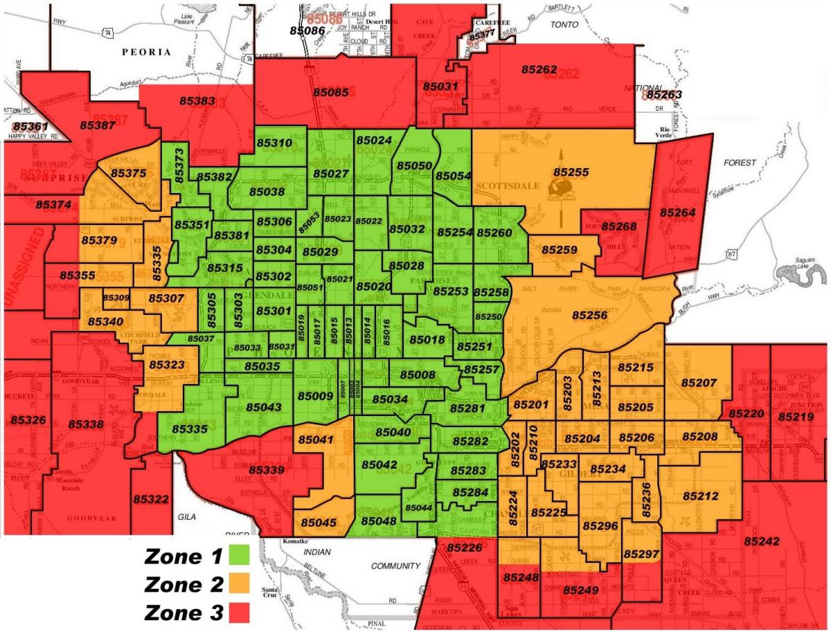 85050 Zip Code Map Phoenix Arizona Google My Maps