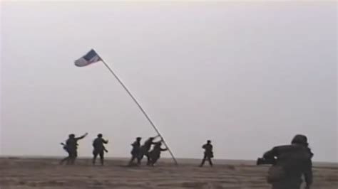 A Mock Iwo Jima Flag Raising During The Gulf War 1991 853X480 R