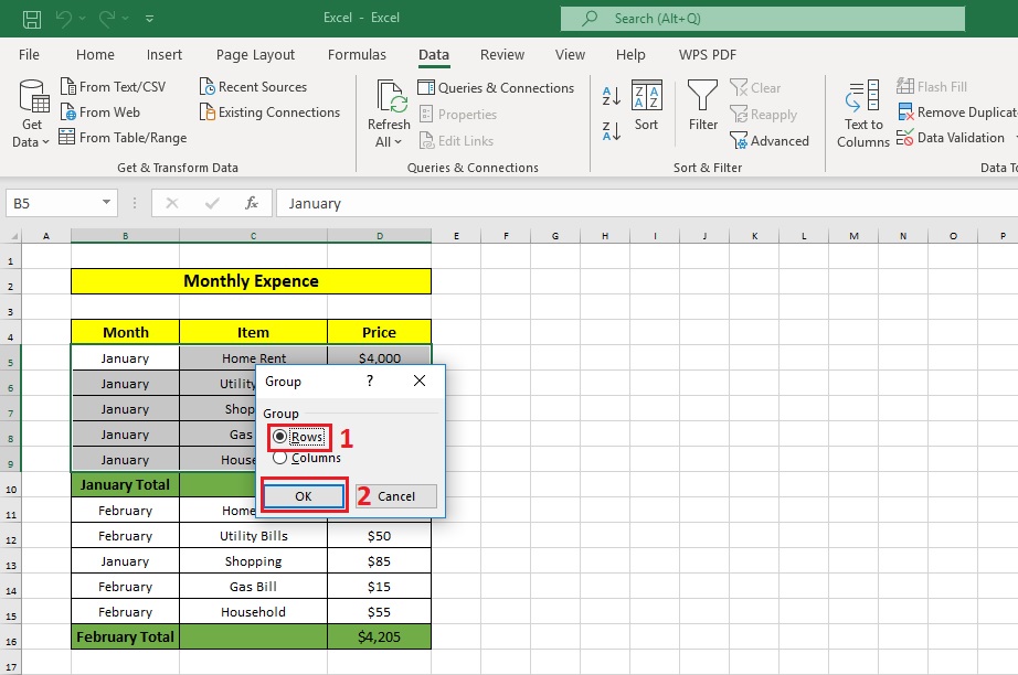 A Step By Step Guide To Create Collapsible Rows In Excel Wps Office Blog