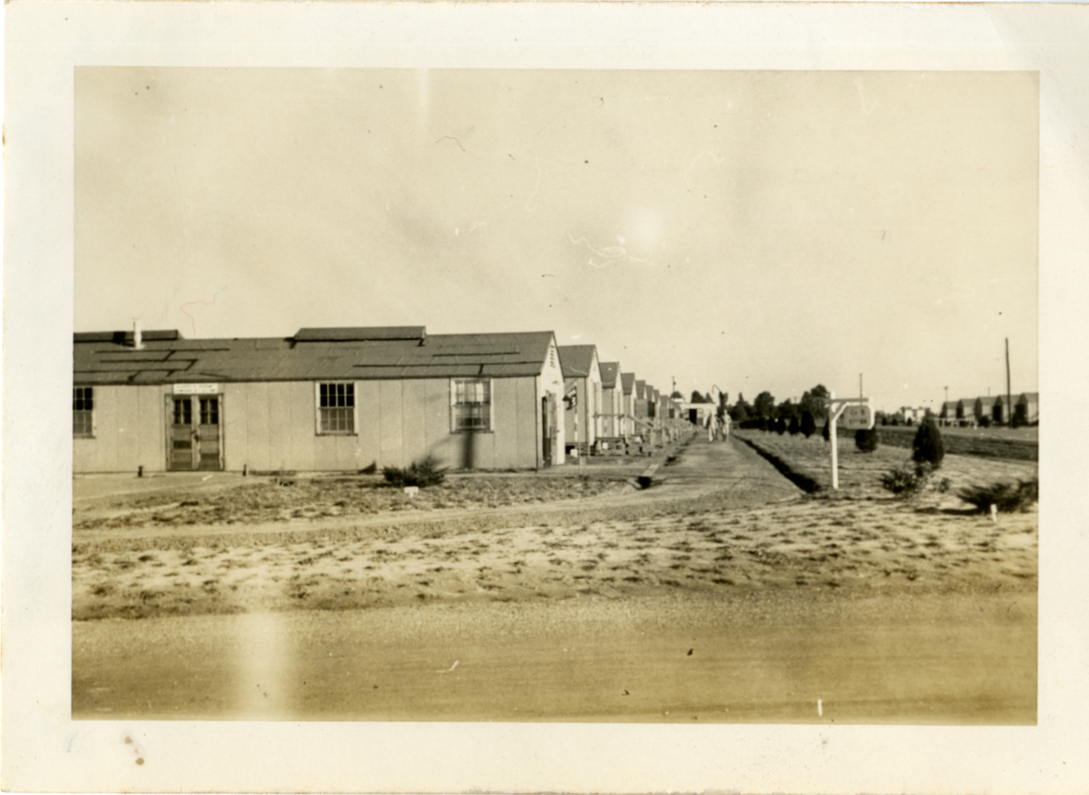 A View Of The Barracks Of Company B At Camp Joseph T Robinson North