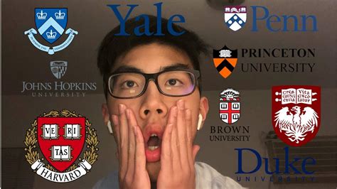 Accepted Into 18 Schools College Decision Reactions 2019 Ivy League