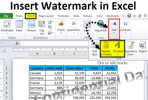 Add Watermark To Excel