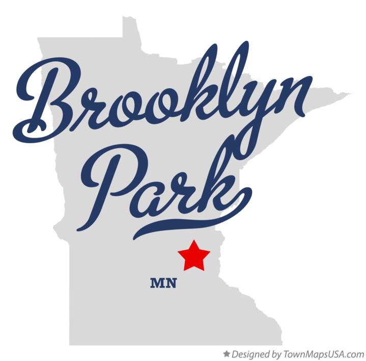 Aerial Photography Map Of Brooklyn Park Mn Minnesota