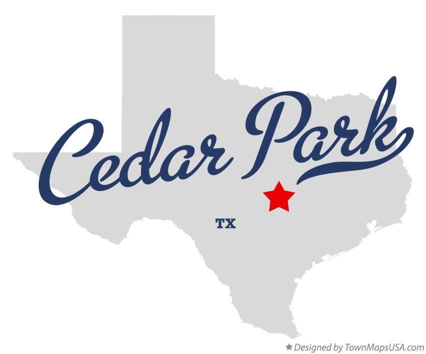 Aerial Photography Map Of Cedar Park Tx Texas