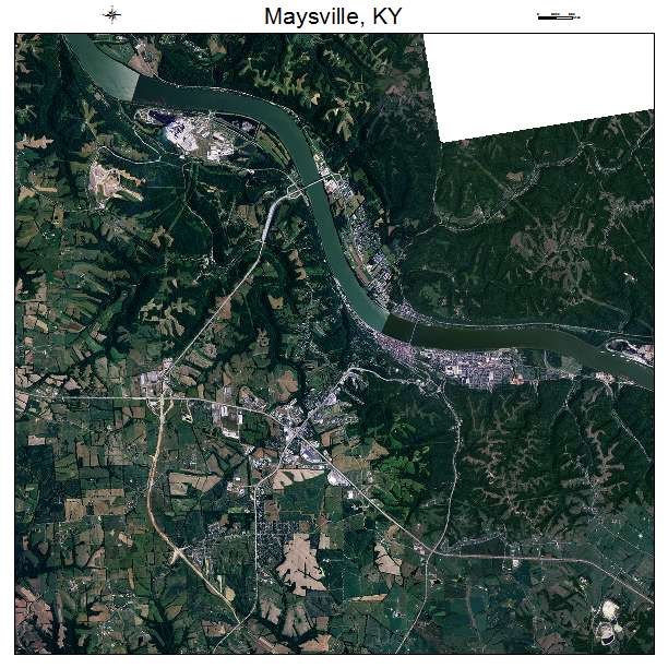 Aerial Photography Map Of Maysville Ky Kentucky