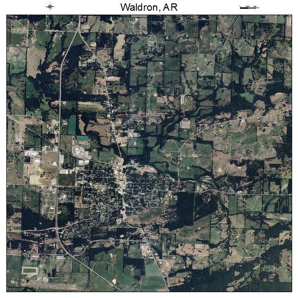 Aerial Photography Map Of Waldron Ar Arkansas