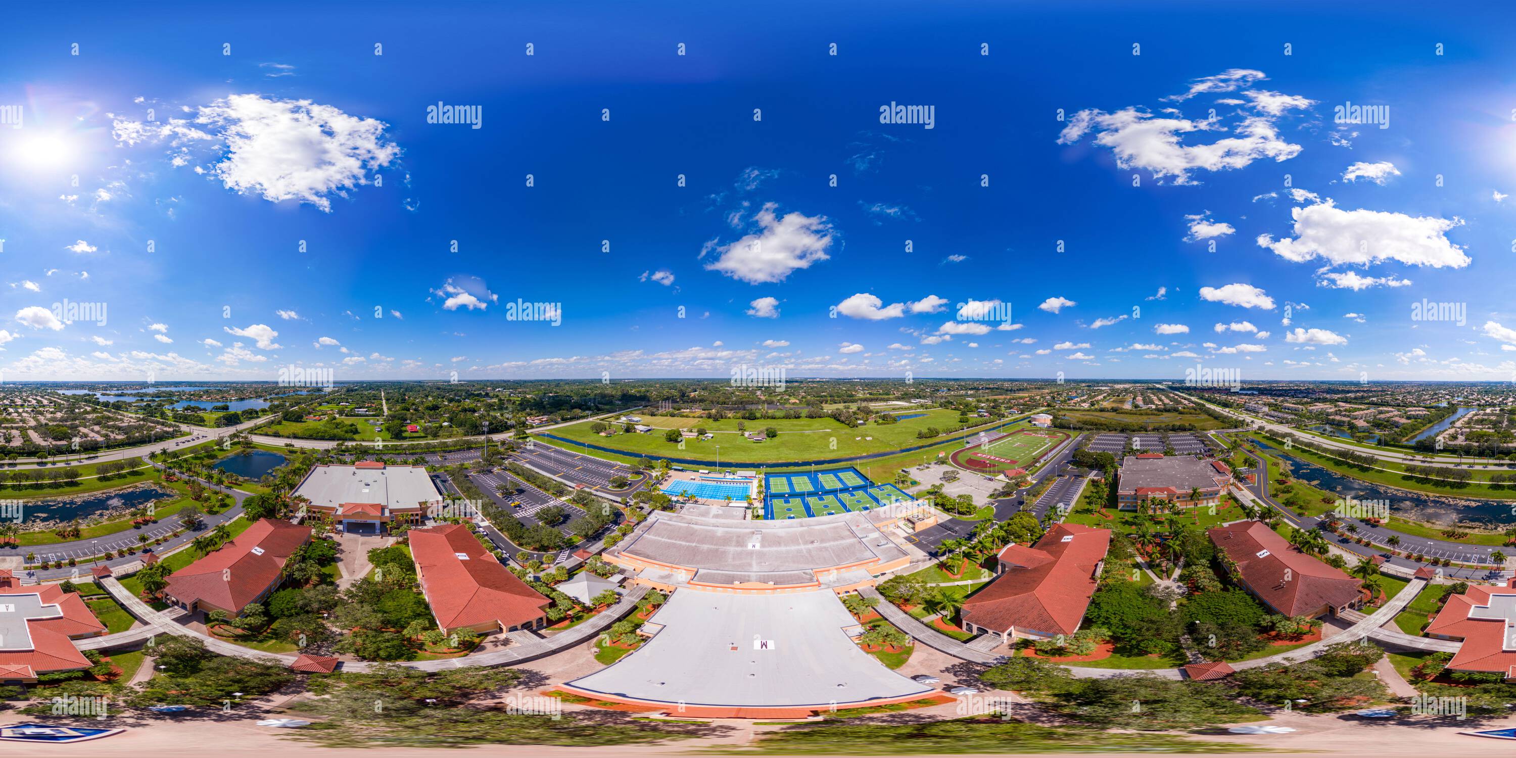 Aerial View Of Pembroke Pines High Quality Nature Stock Photos