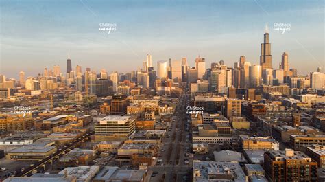 Aerial View Of West Loop Near West Side Chicago Chistockimages Com