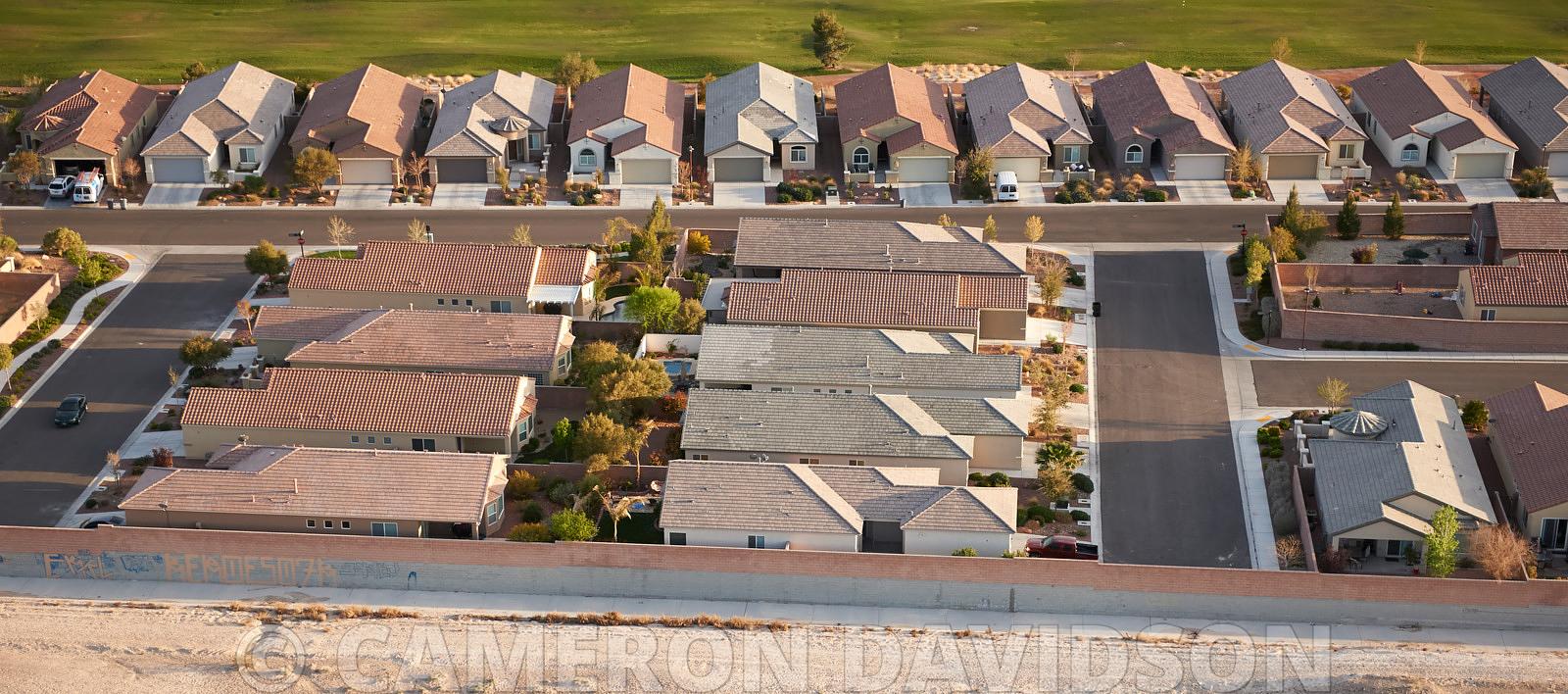 Aerialstock Aerial Photograph Of North Las Vegas Suburbs Abutting The