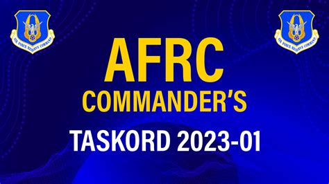 Afrc Commander Issues New Task Order Enlisted Force Development