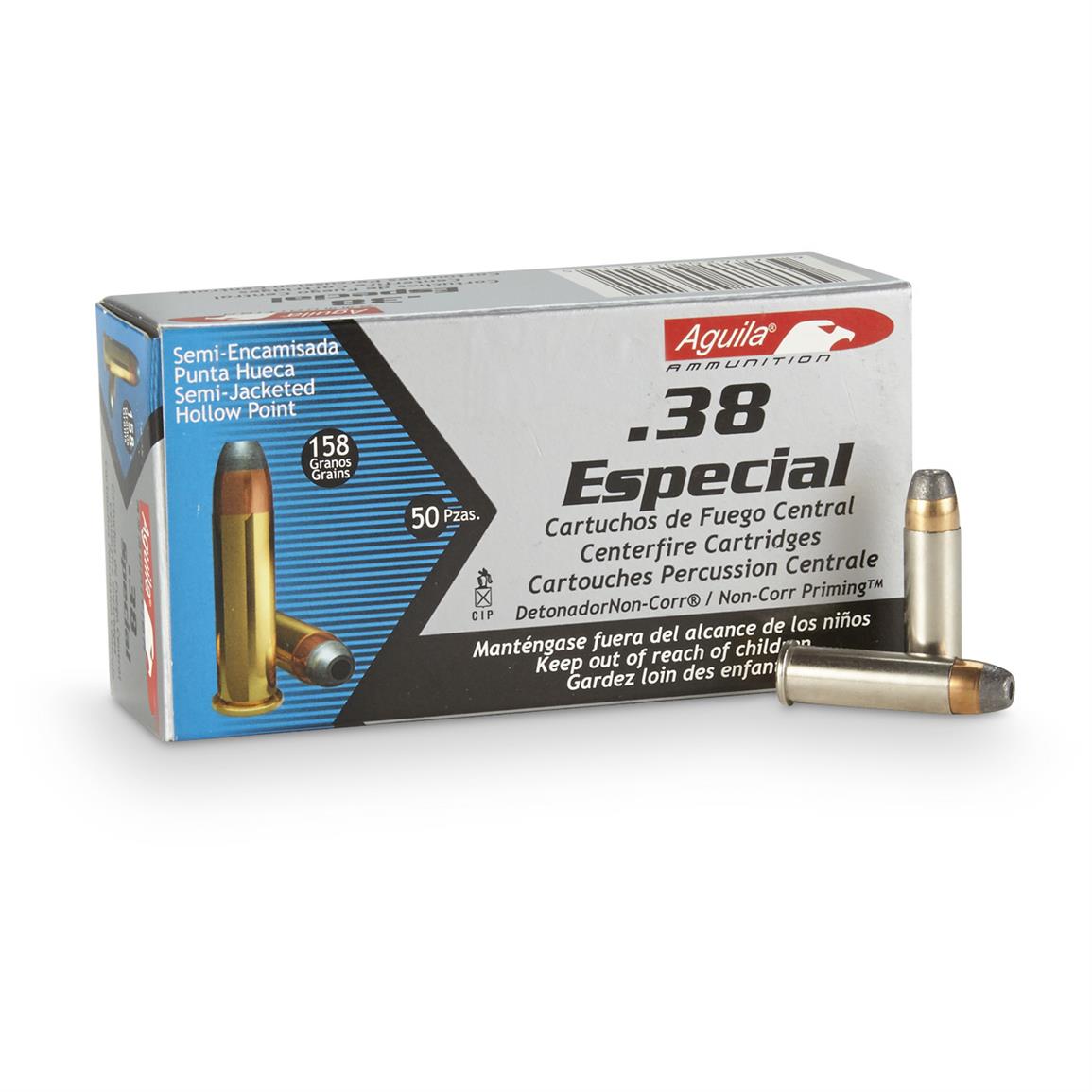 Aguila Ammo 38 Special Jhp 158 Grain 50 Rounds 649049 38