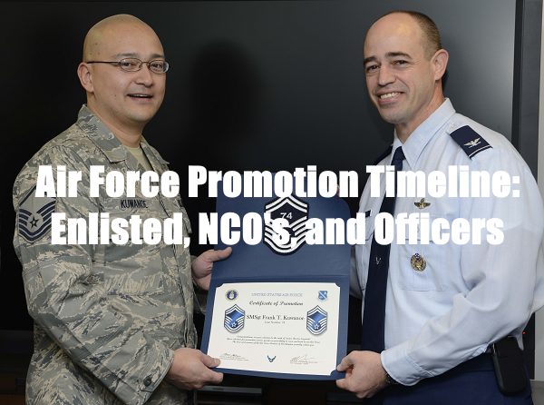 Air Force Promotion Timeline For Enlisted Officers For 2022