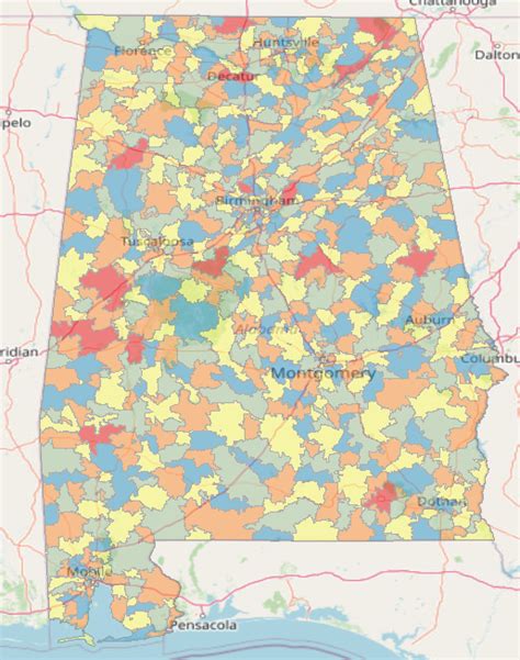 Alabama Zip Code Zipdatamaps Blog