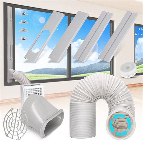 Amazon Com Portable Ac Window Vent Kit With 5 1 5 9 Universal Hose