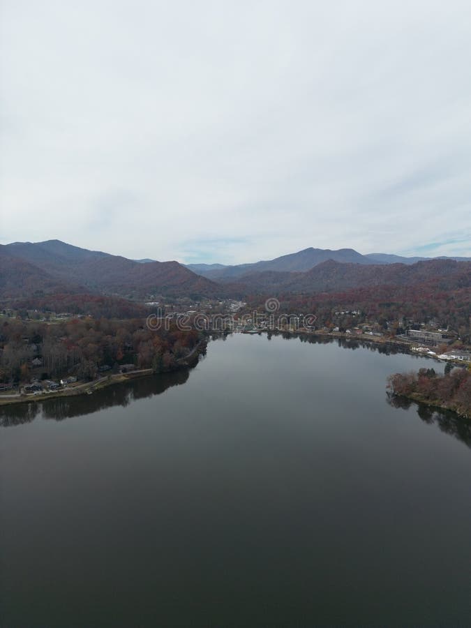 An Aerial View Of Lake Junaluska And Forest Mountain In Waynesville