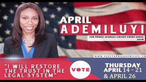 April Ademiluyi For Circuit Court Judge Youtube