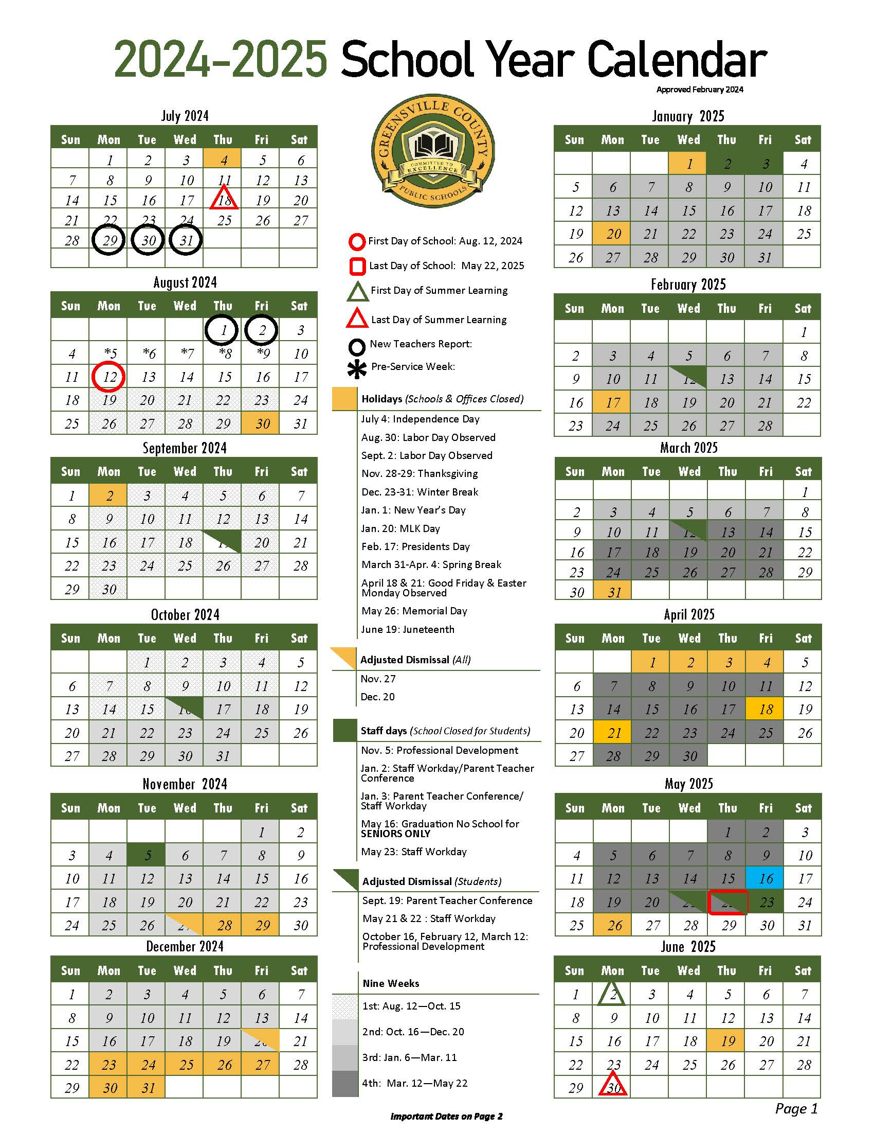 Augusta County School Calendar 2024 2025 Printable Printable Calendar