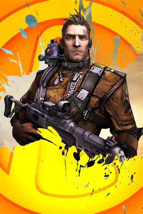 Axton The Commando Bl2 Character Poster Borderlands Borderlands