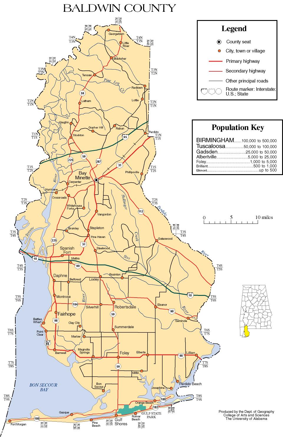 Baldwin County Maps