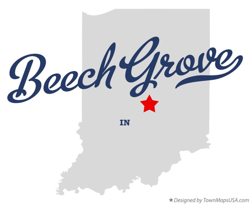 Beech Grove Indiana Street Map Fire Amp Pine