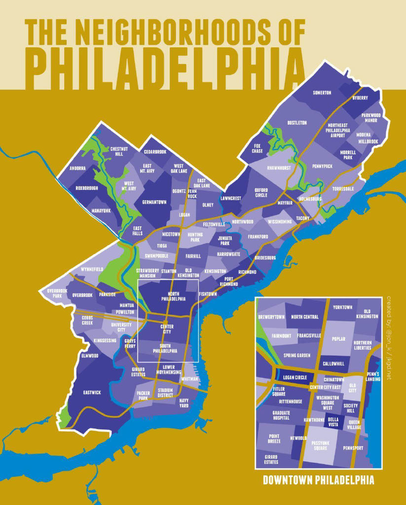 Best Neighborhoods In Philadelphia Map