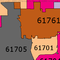 Bloomington Il Zip Code Map Map Of Zip Codes