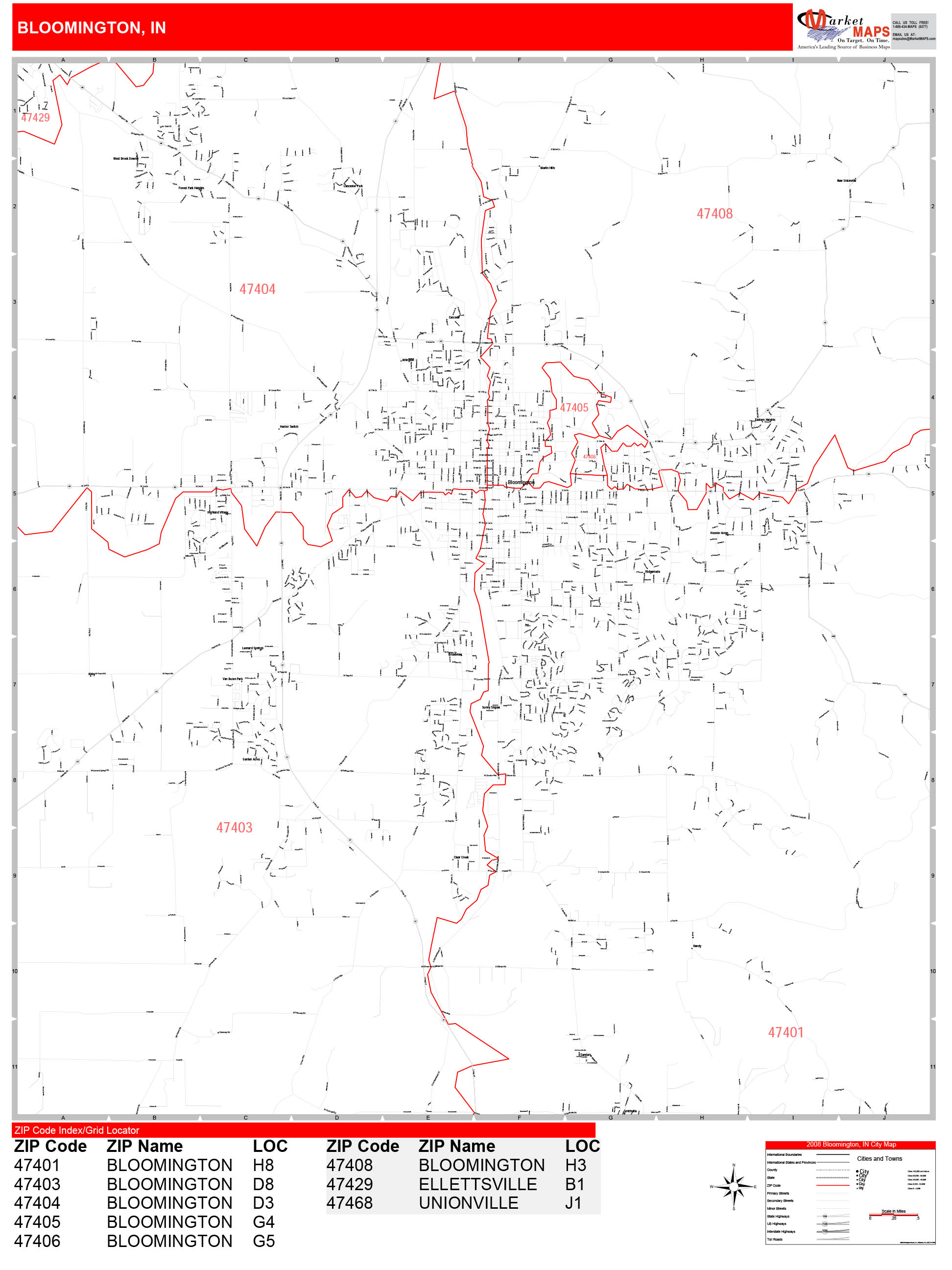 Bloomington Il Zip Code Map Map Vector