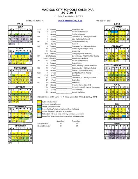 Bob Jones High School School Calendar Madison Alabama