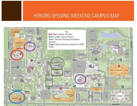 Bowling Green University Campus Map Map