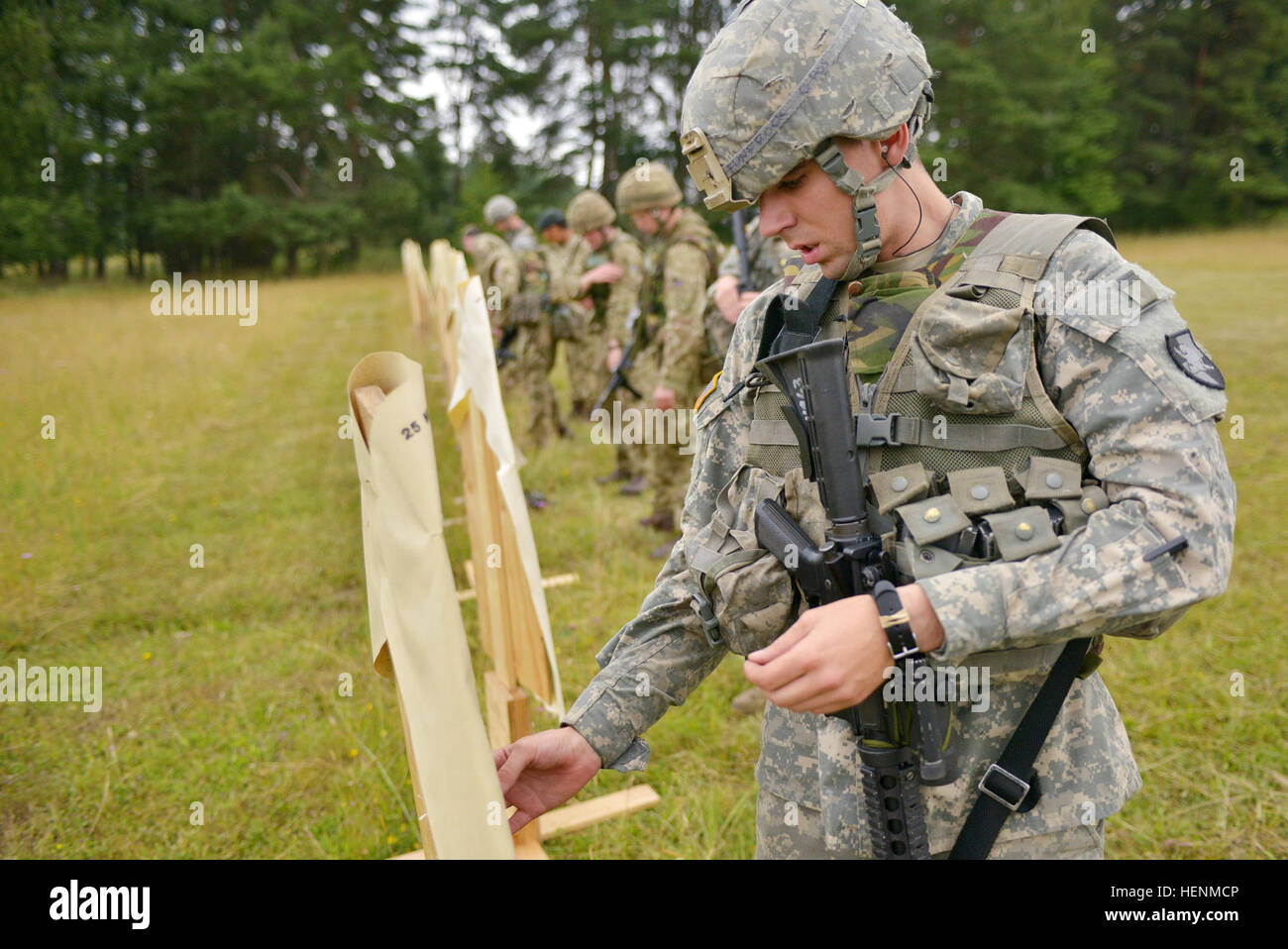 British Army Royal Military Academy Sandhurst Cadets Alongside U S