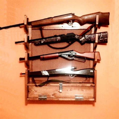 Build Your Own Gun Rack Wall Mounted San Angeo Style Pattern Diy Plan