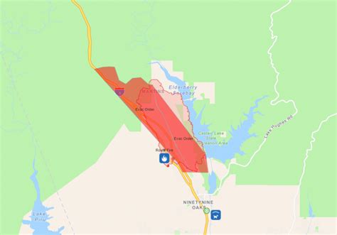 California Fire Map Update As Route Fire In Castaic Sparks Evacuations