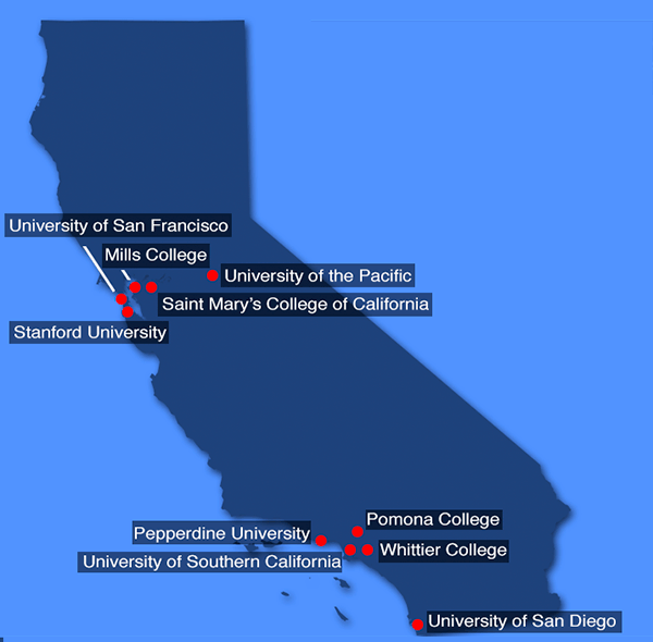 California Private Articulation Map