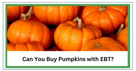 Can You Buy Pumpkins With Ebt