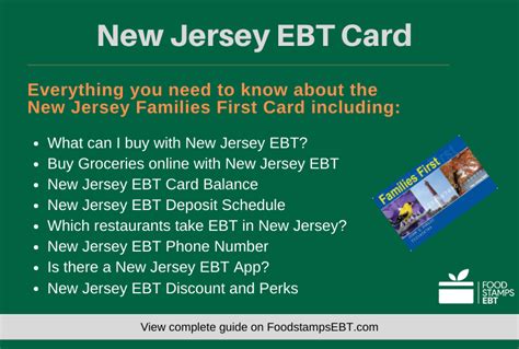 Carte Ebt Du New Jersey Guide 2020 Chad Wilken S