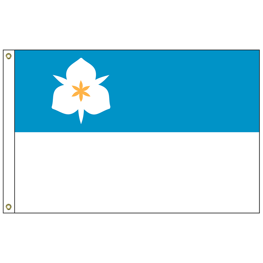 Cf 8X12 Saltlake Salt Lake City 8 X 12 Nylon Flag With Heading And