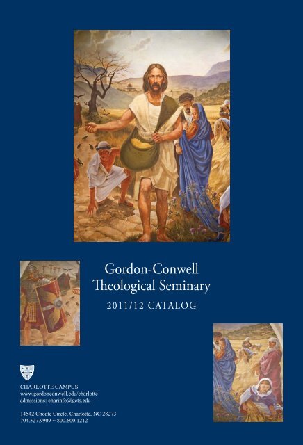 Cha Catalog 11 12 Working3 Indd Gordon Conwell Theological